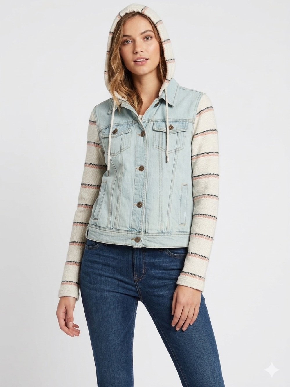 Billabong Cotton Denim Jacket with removable hood